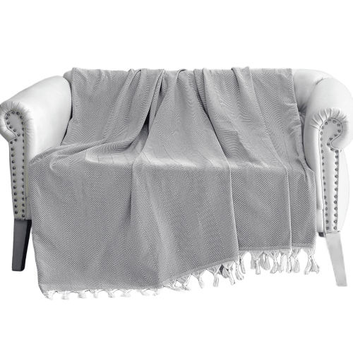 Prehoz zo 100 % bavlny TRENDY GREY 170x230cm.